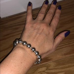 Authentic Tiffany sterling silver ball bracelet